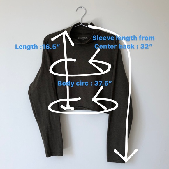CROP MOCKNECK LONG SLEEVE - Picture 4 of 4
